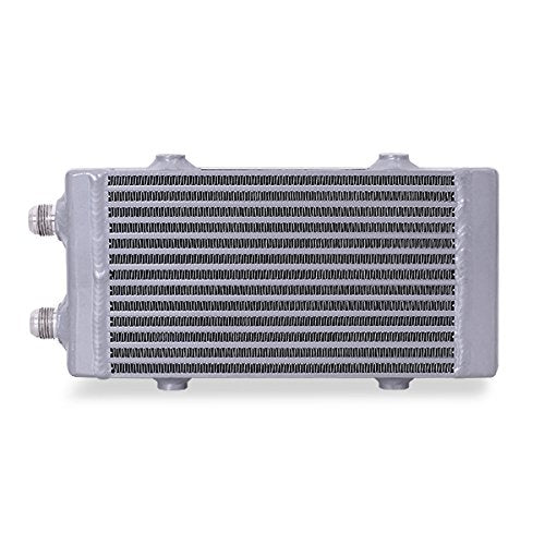 Mishimoto Dual Pass Universal Bar & Plate Oil Cooler Heat Exchanger, Small, Silver