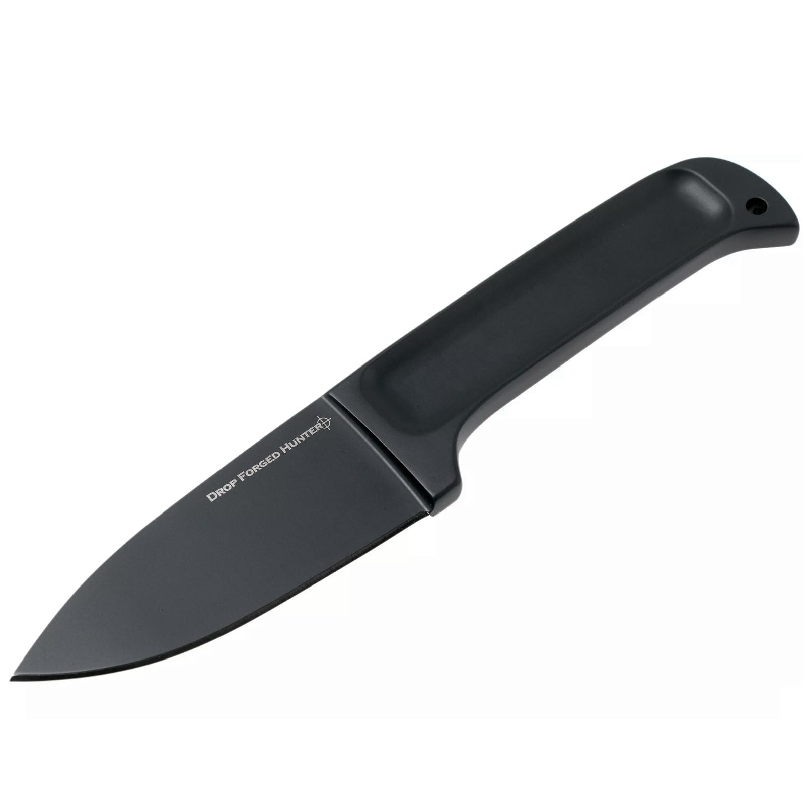 Cold Steel 4" Drop Forged Hunter High-Carbon Steel Drop Point Fixed Blade Multi-Purpose Outdoor Game Hunting Utility Knife, 4-5/8" Handle, Weather-Resistant Secure-Ex Sheath