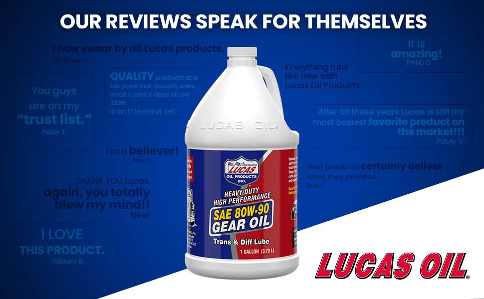 Lucas Oil 10046 Heavy Duty Gear Oil SAE 80W-90 - 1 Gallon