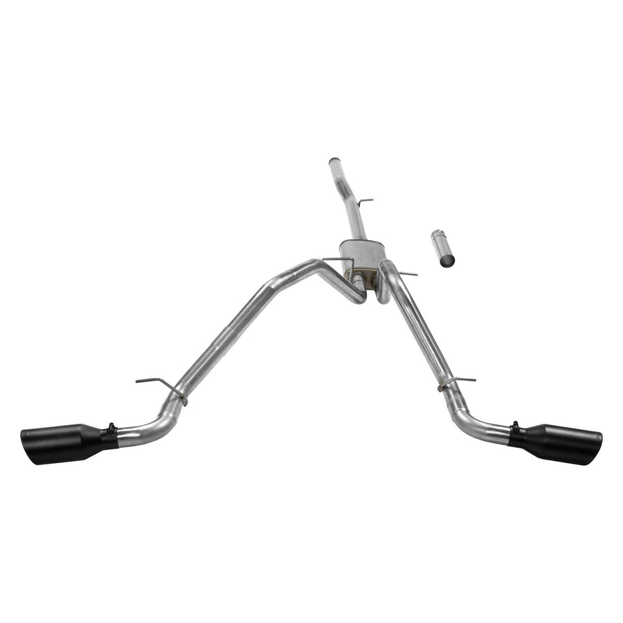 Flowmaster FlowFX 717869 Cat-Back Exhaust 2.5 Inch 409 Stainless Steel 4.5 Inch Black 304 Stainless Tips Compatible with 2014-2019 Classic Body Chevy Silverado GMC Sierra 1500 Crew Cab Double Cab 5.3L