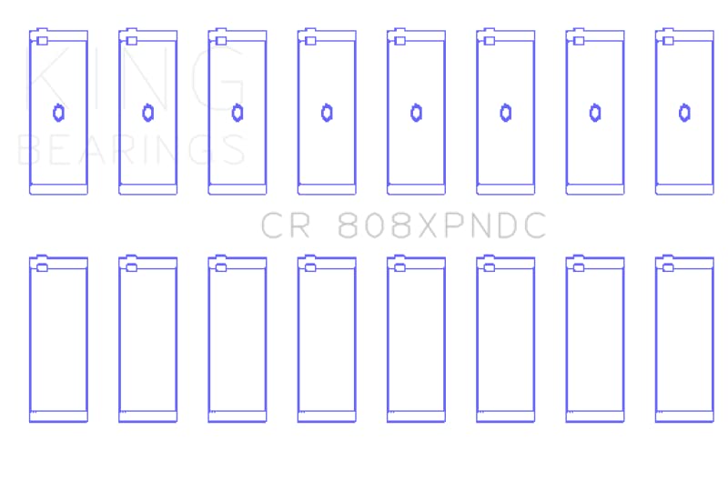 Chevrolet BBC 369-502 King Engine Bearings Performance Rod Bearing Set (Size 010) - Coated (CR808XPNDC010) GEN IV/V/VI