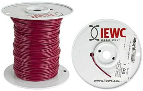 Heise Metra Trailer - 18 GA Us Gpt All Copper Primary Wire Red - Coil of 500 Ft, Bulk Trailer Wire Colors (US18500R)