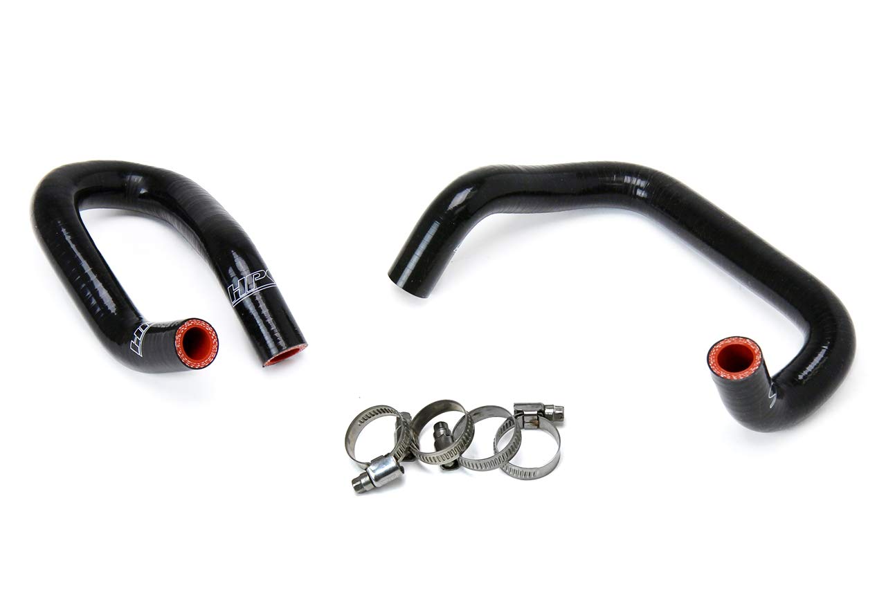 Black Silicone Heater Hose Kit HPS 57-1586-BLK Coolant