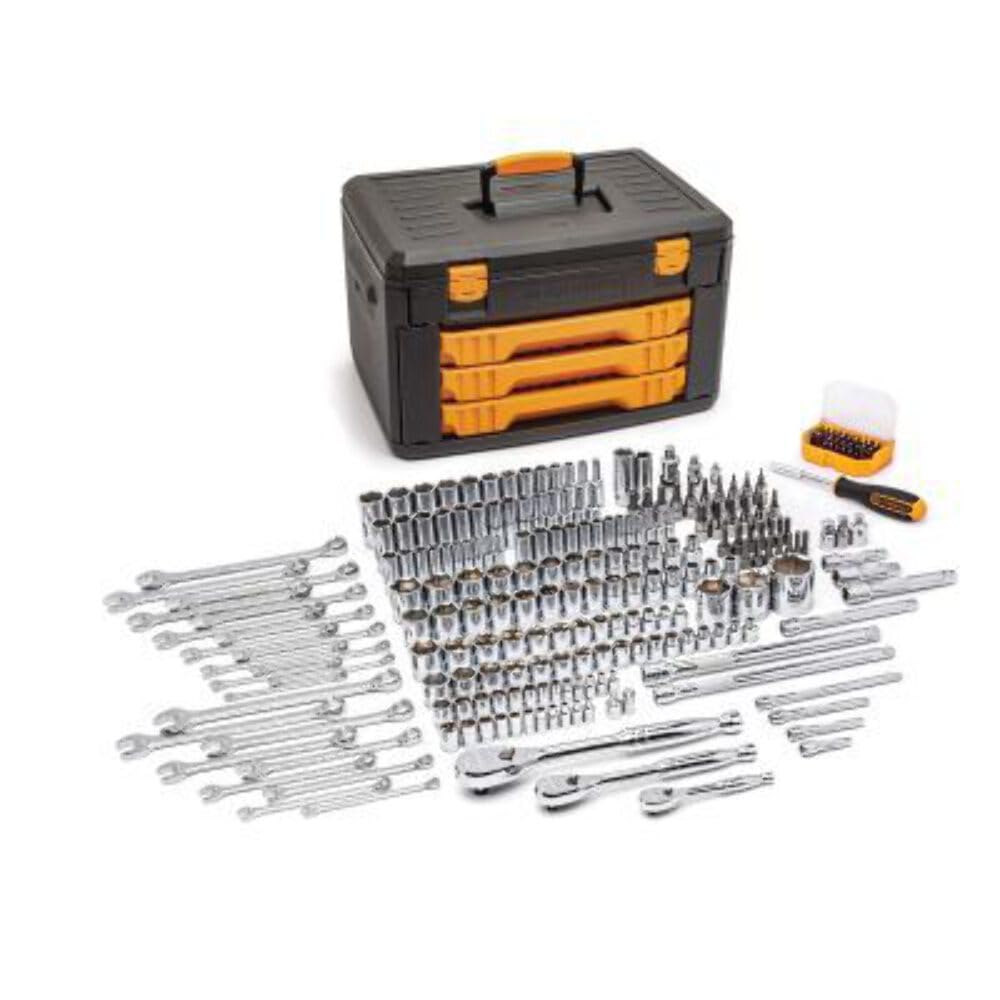 243 Pc. GEARWRENCH 6 Pt. Mechanics Tool Set In 3 Drawer Storage Box
