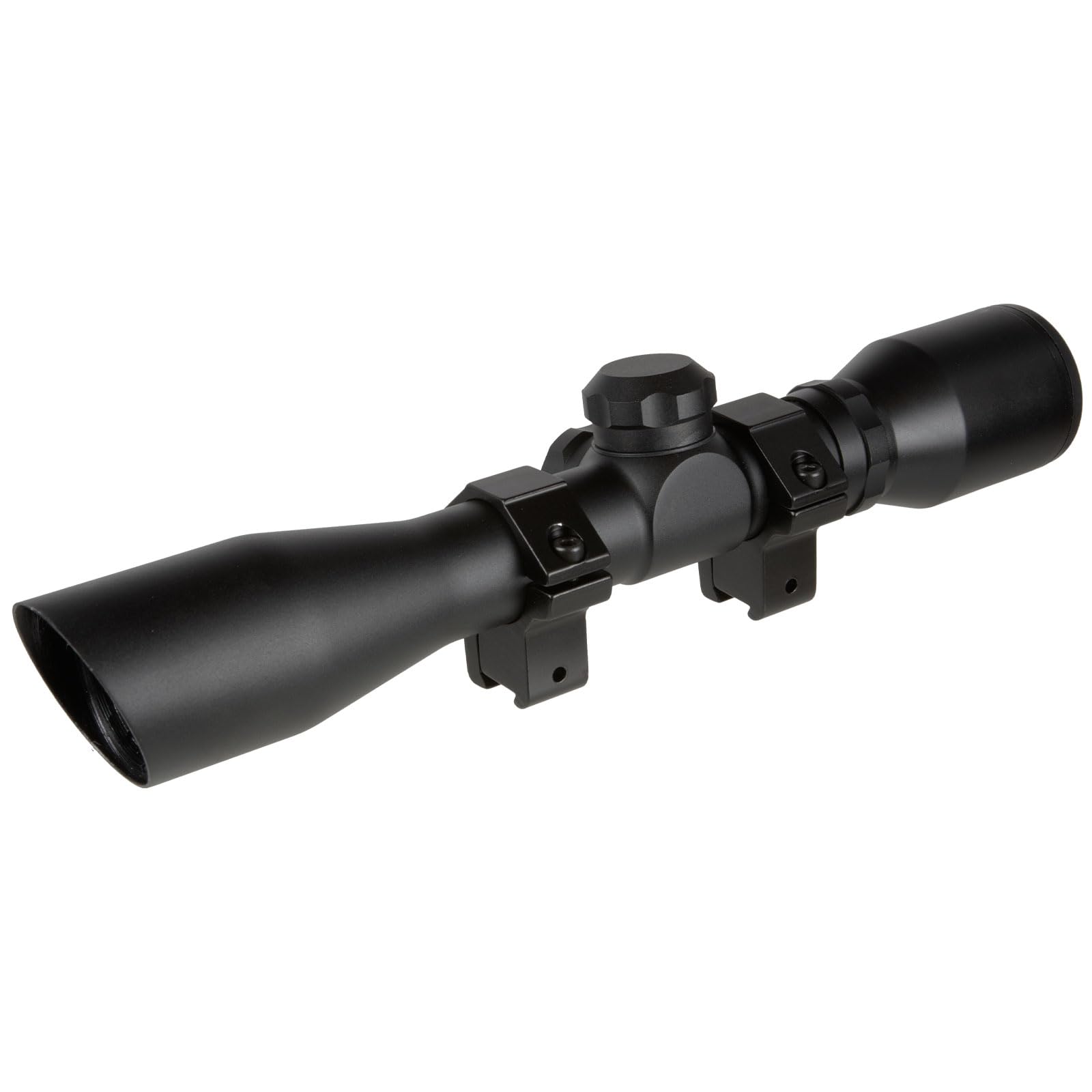 4x32MM TRUGLO Compact Tactical Hunting Shooting Durable Waterproof Fogproof Scratch-Resistant Aluminum Tube Duplex Reticle Riflescope with Weaver-Style 3/8 Mount & Lens Covers Included,Black