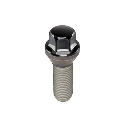Black McGard 69700BK M14 x 1.5 Thread Size Cone Seat Lug Bolt, (Pack of 50)