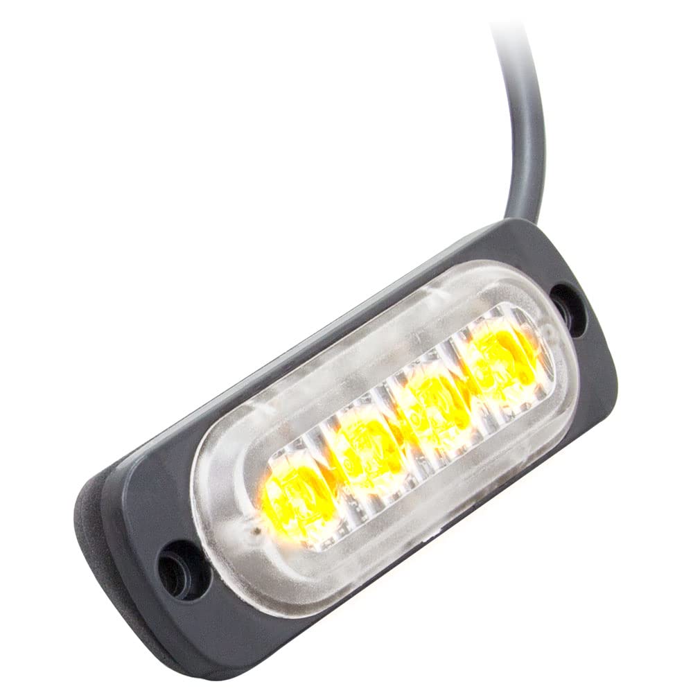 Lite Heise Marker Lights (4) 1.5 Watt - Amber - Municipality Series (HE-MULTE-4A)