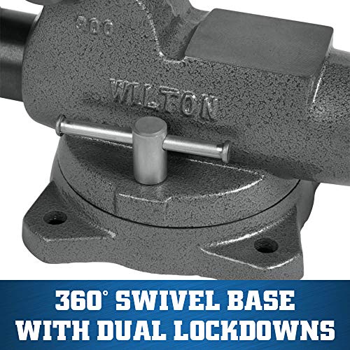 Wilton 3" Jaw Width Machinist Bench Vise, 4-3/4" Jaw Opening, 2-5/8" Throat (Model 300S)