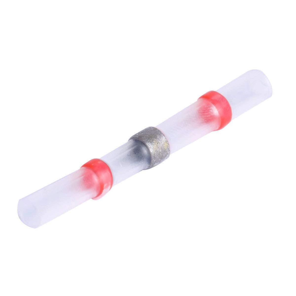 Metra Install Bay - Butt Connectors Heat Shrink W/Solder 22/18 Ga - 10Pk (SHSRBC), Heat Shrink Red Butt Connector