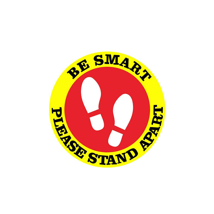 5pcs/Set ompait Safety Markers Keep Social Distance Safety Floor Sign Office Shop Floor PVC Multifunction Bank Self Adhesive Sign