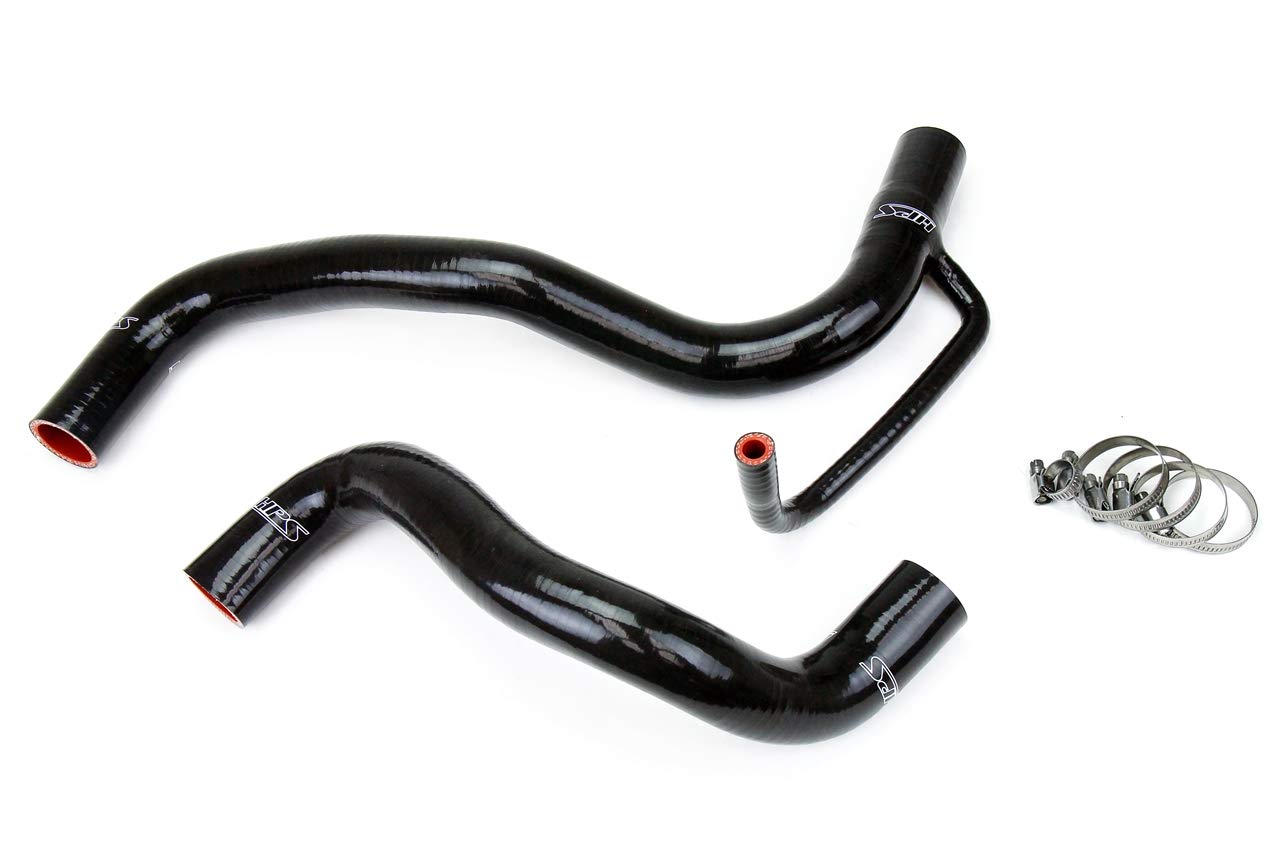 Black HPS 57-1060-BLK Silicone Radiator Coolant Hose Kit
