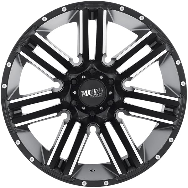 18X9 Moto Metal 6X4.5 5.71 18mm SATIN BLACK MACHINED - MO97889064518