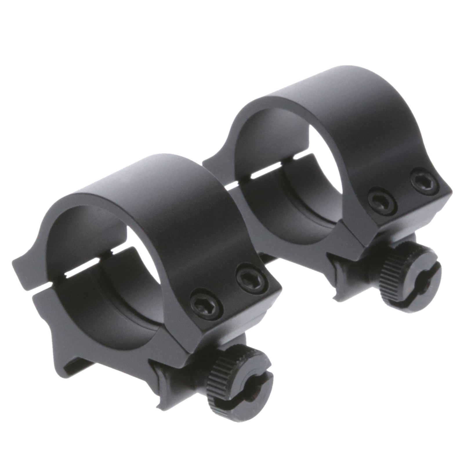 Lightweight TRUGLO Scope Rings | Tactical Hunting Shooting Versatile Durable Aluminum Mounting Accessory for 1" Tube Scope | for Picatinny/Weaver Rails | Medium (4 Screws per Ring)