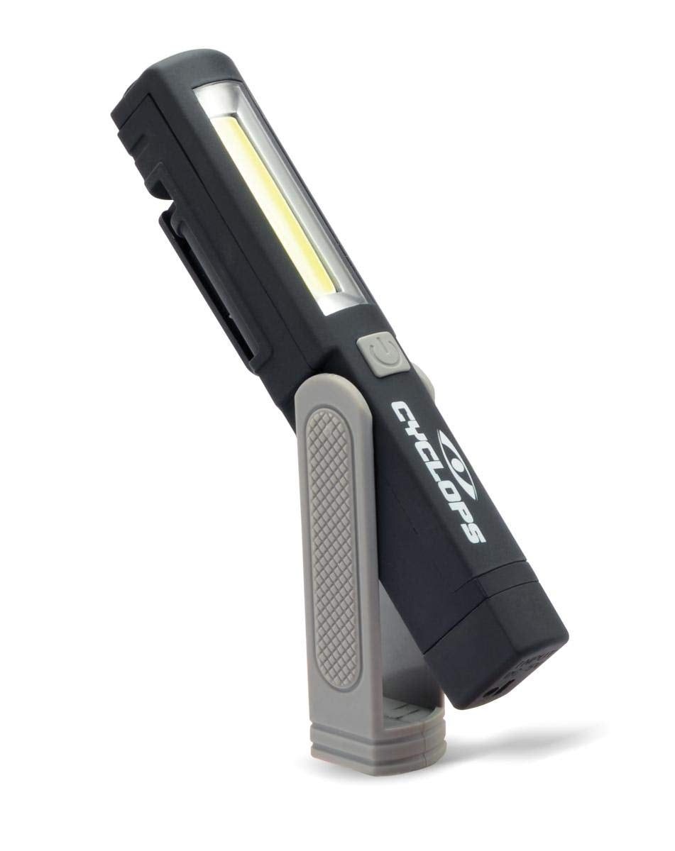 500 Lumen Cyclops Utility Light | Tactical Durable Lightweight Compact Portable Rechargeable Adjustable Magnetic Stand Bright Flashlight