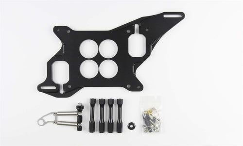 Lokar 1010168 4 Hole Black Plenum Type Throttle Linkage and Spring Return Kit Including Brackets/Return Springs with Holley/Quick Fuel 4150 Carb