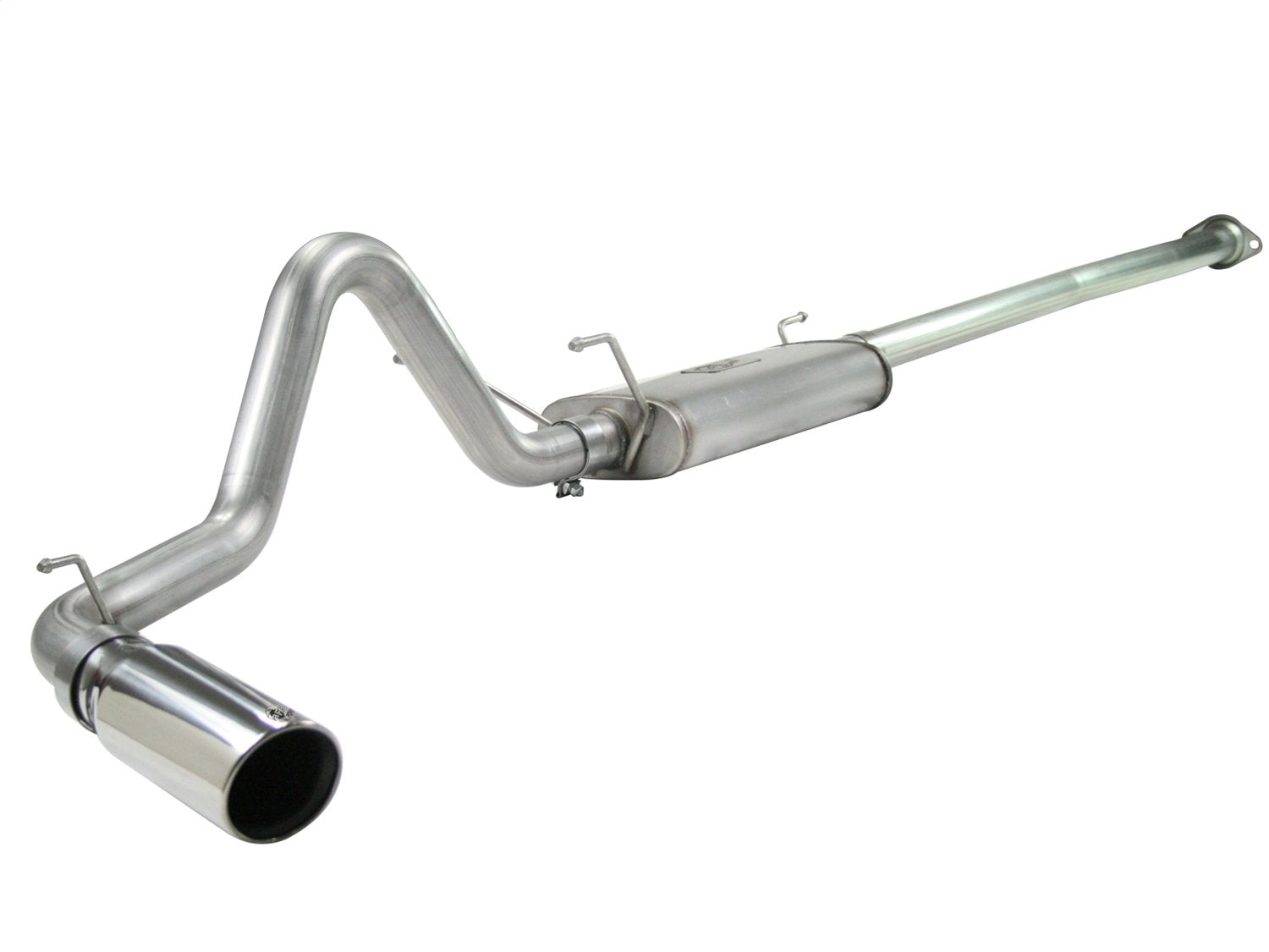 MACH Force-Xp aFe Power (49-46021-P) 2-1/2" Stainless Steel Cat-Back Exhaust System with Polished Tip for Toyota Tacoma