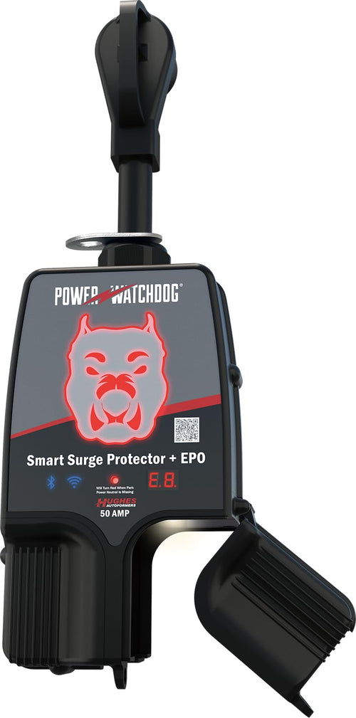 Smart RV Portable Power Watchdog PWD50EPOW Surge Protector 50 Amp - Patented WiFi and Bluetooth Connectivity - Monitor Voltage/Amperage/Wattage - IP65 Water-Resistant
