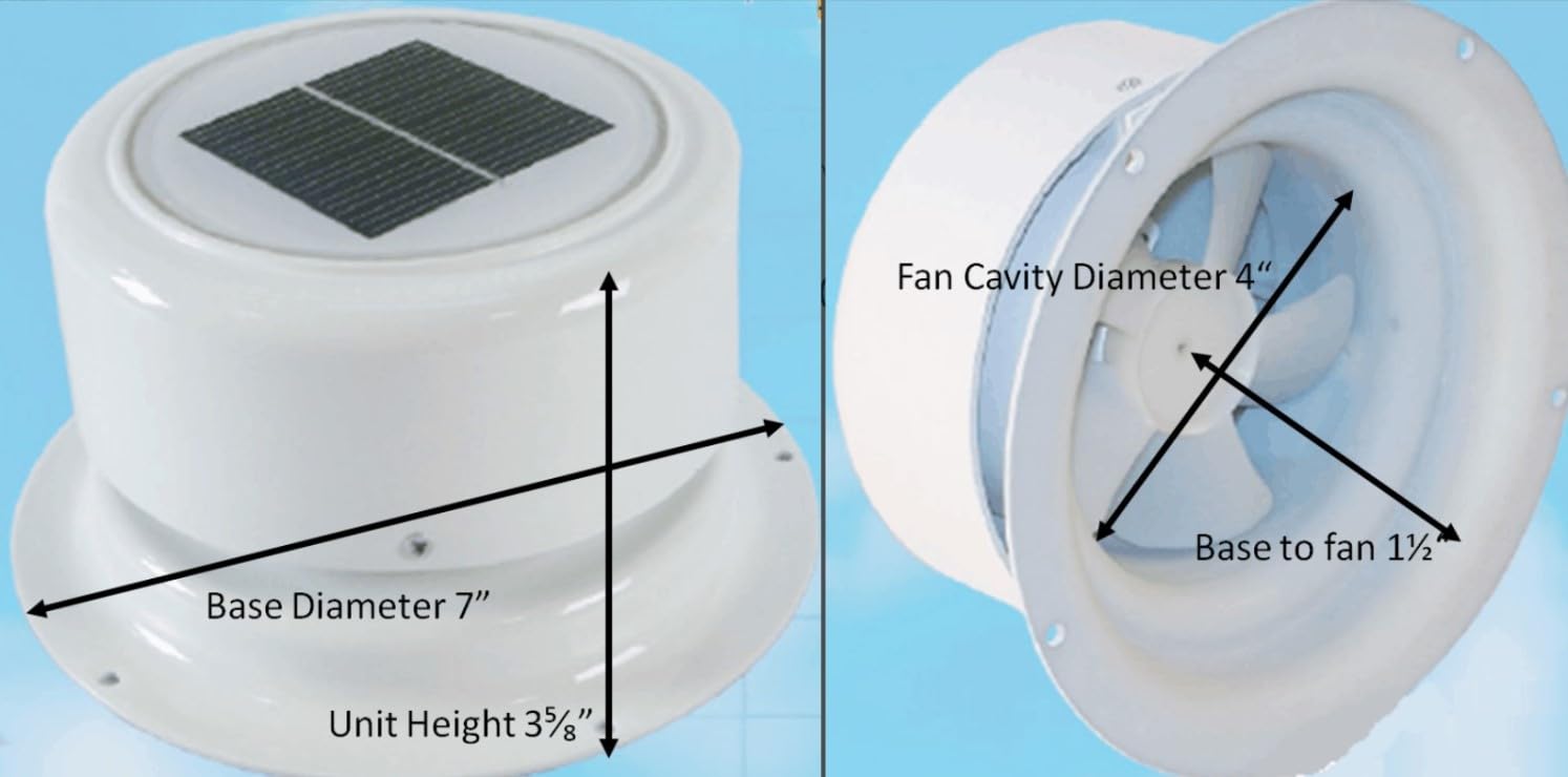 Plumbing Vent Ultra-Fab Fan (Solar Powered) (53-945001)