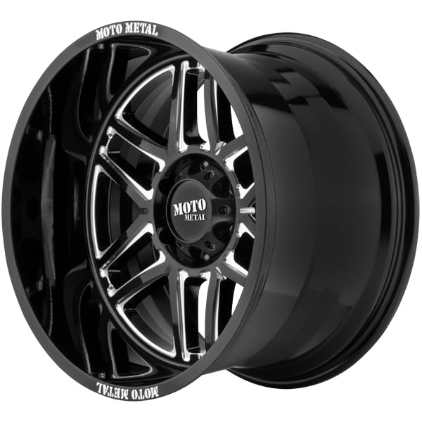 MOTO METAL FOLSOM MO992 Gloss Black Milled Wheel (22 x 10. inches /5 x 71 mm, -18 mm Offset)