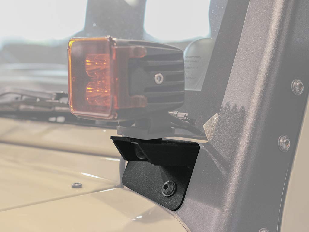 Front Runner Spot Light Windshield Brackets Compatible with Jeep Wrangler JK/JKU