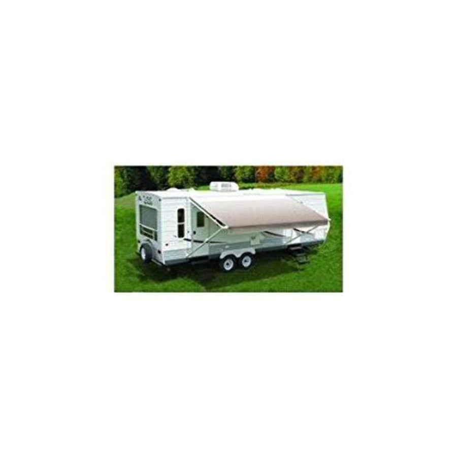 Carefree Fiesta EA126D00 Silver Fade 12' Vinyl Roller Assembly (with White Vinyl Weatherguard, White Spring Castings)