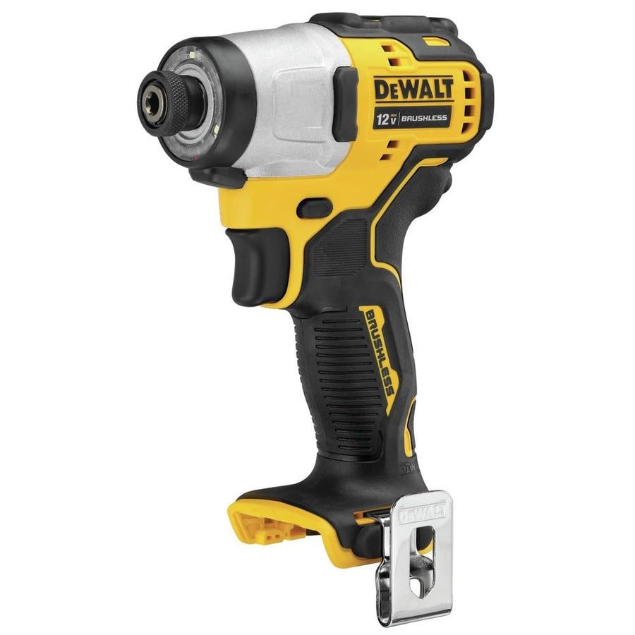 12V MAX* DEWALT XTREME Impact Driver, Cordless, 1/4-Inch, Tool Only (DCF801B)