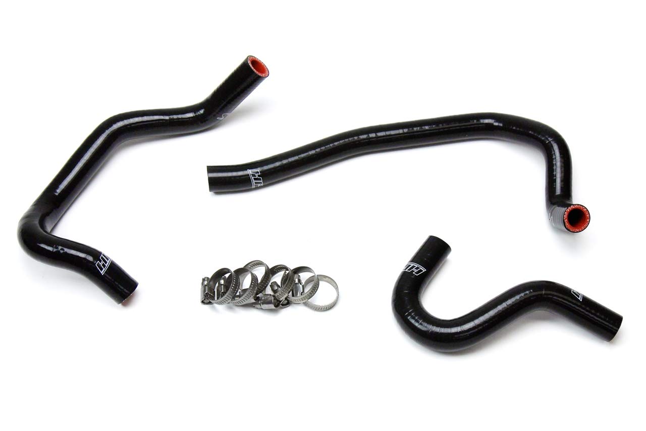 Black HPS 57-1520-BLK Silicone Heater Hose Kit Coolant