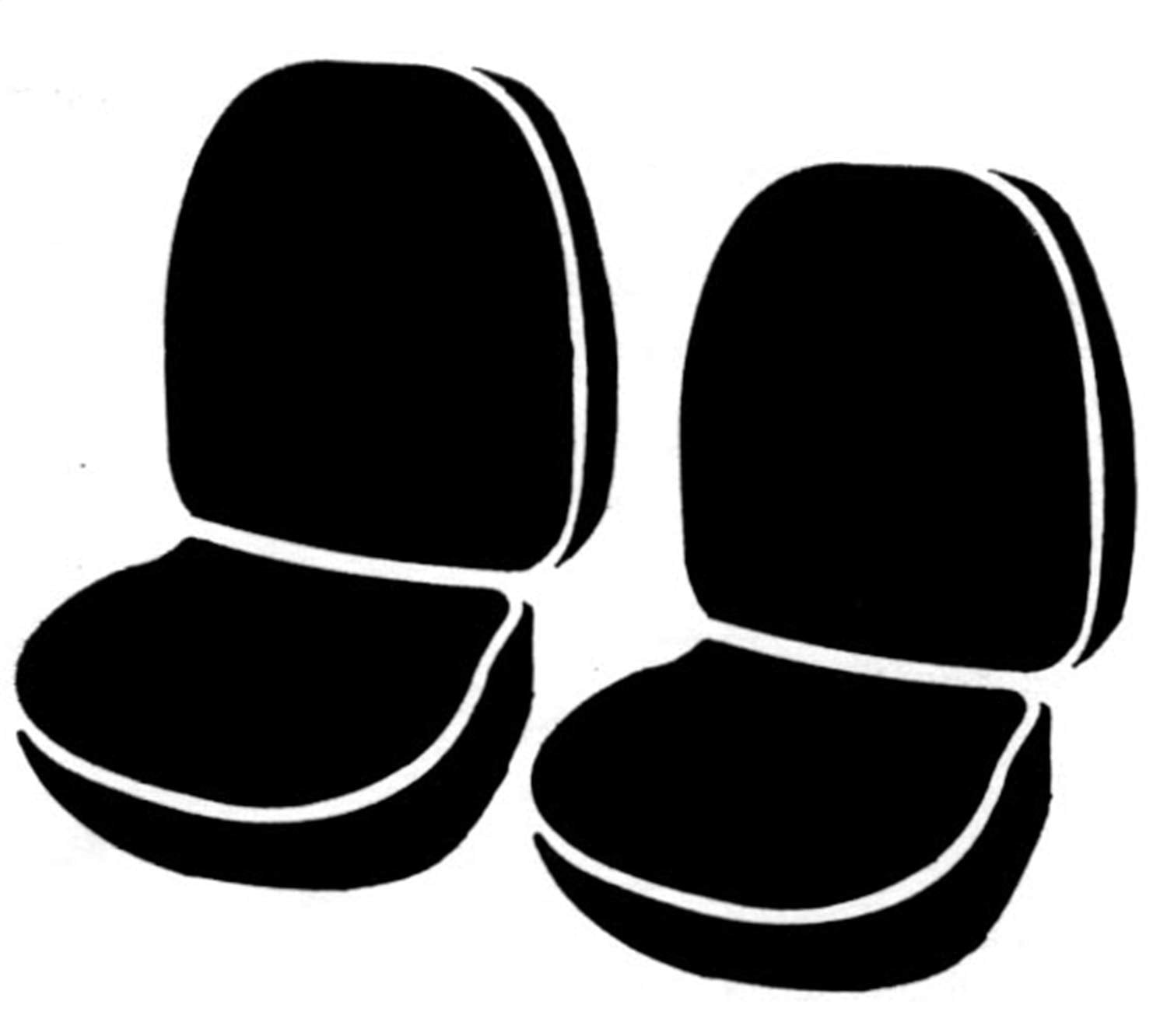 Black FIA TR43-5 Front Low Back Truck Bucket Seat Cover