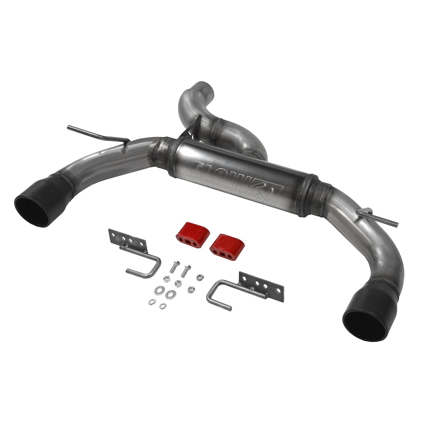 Flowmaster FlowFX 718123 Axle-Back Exhaust Kit 3 Inch 409 Stainless Steel Dual 4 Inch Black Ceramic Coat 304 Stainless Steel Tips Compatible with 2021-2024 Ford Bronco 2.3L 2.7L 2 & 4WD 2 & 4 Door