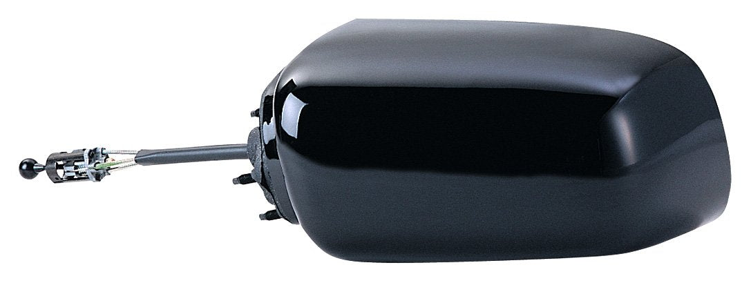 Fit System Driver Side Mirror for Chevy Lumina Cpe, Buick Regal Cpe, Regal Sdn, Pontiac Grand Prix Coupe, Lumina Sedan, Grand Prix Sedan, (110mm Base), blk, Non-fold, Manual Remote