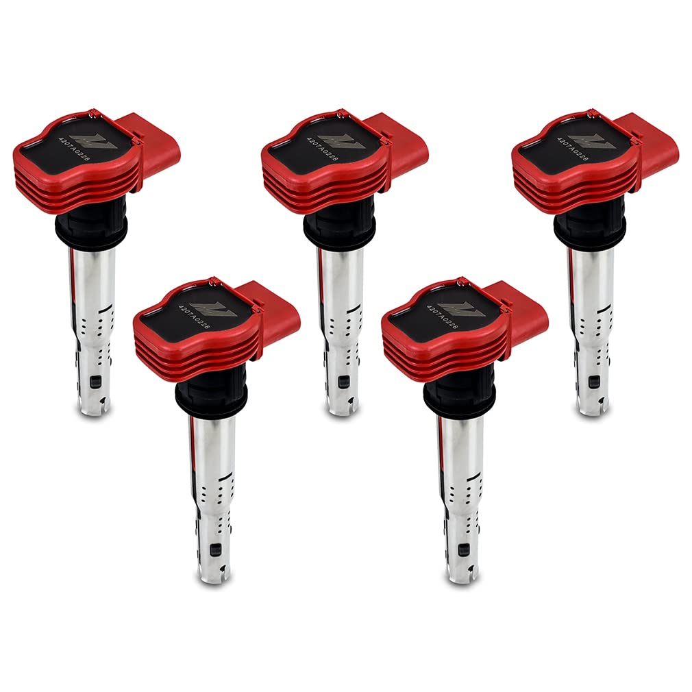 Mishimoto Set of 5 Ignition Coil, Compatible with 2006-2008 Volkswagen GTI