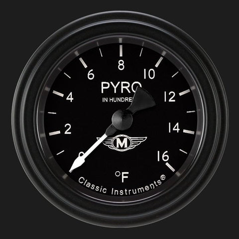 Moal Bomber Classic Instruments 2-1/8" Pyrometer Full Sweep