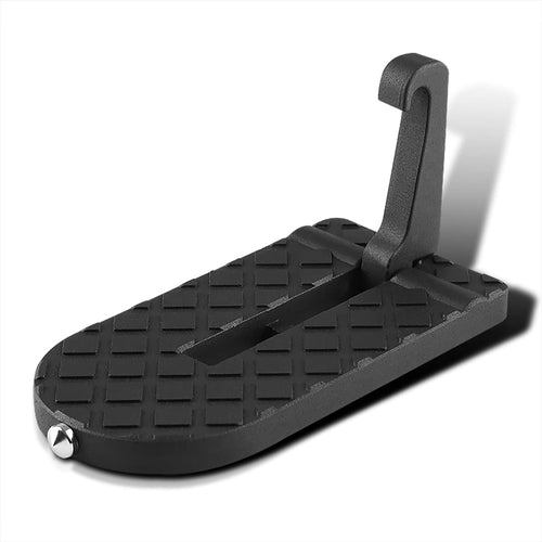 Folding Car Door Latch Spec-D Tuning Alloy Black Foot Step Hook Doorstep Assist Pedal Ladder