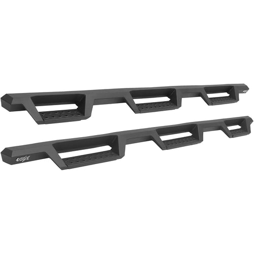 Westin HDX 56-534595 Drop Wheel to Wheel Nerf Bars fits 2014-2019 Silverado Sierra 1500 2500 3500 Double Cab 6'5" Bed & Dually 8' Bed Textured Black Pair