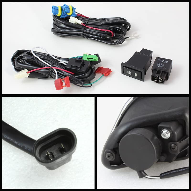 LED Fog Lights Black/Clear Spyder Auto 5071620