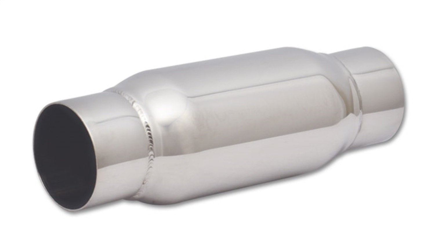 Performance Vibrant 1794 Bottle Style Resonator 3in Inlet/Outlet x 12in L, 1 Pack, Silver