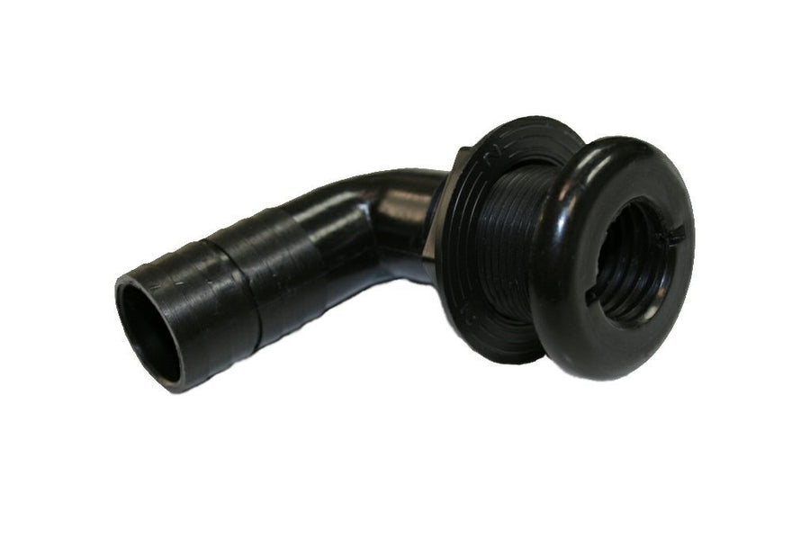 T-H Marine Thru Hull Fitting, 90' Deg, 1-1/8" Barb Supply