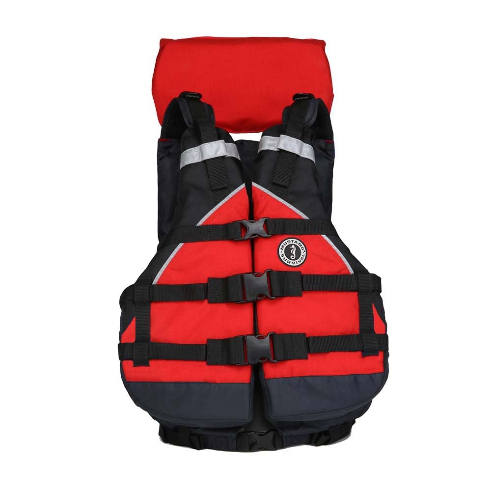 Explorer V Mustang Foam Vest - Adult Universal - Orange/Black