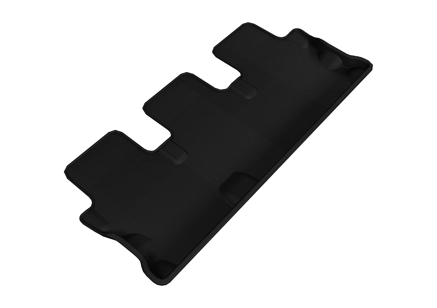 Third Row 3D MAXpider-L1TY16331509 Custom Fit All-Weather Floor Mat for Select Toyota Highlander Models - Kagu Rubber (Black)