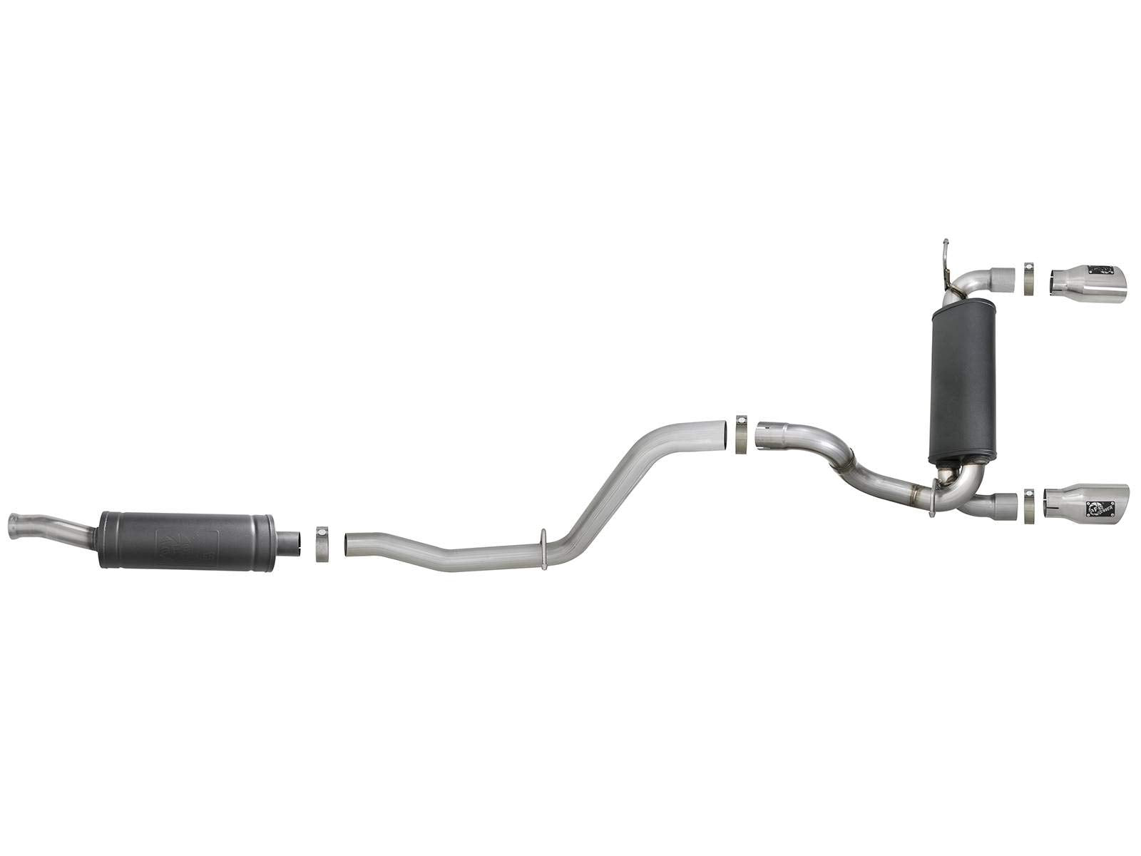 Rebel Series aFe Power 49-38066-P Performance Cat-Back Exhaust System