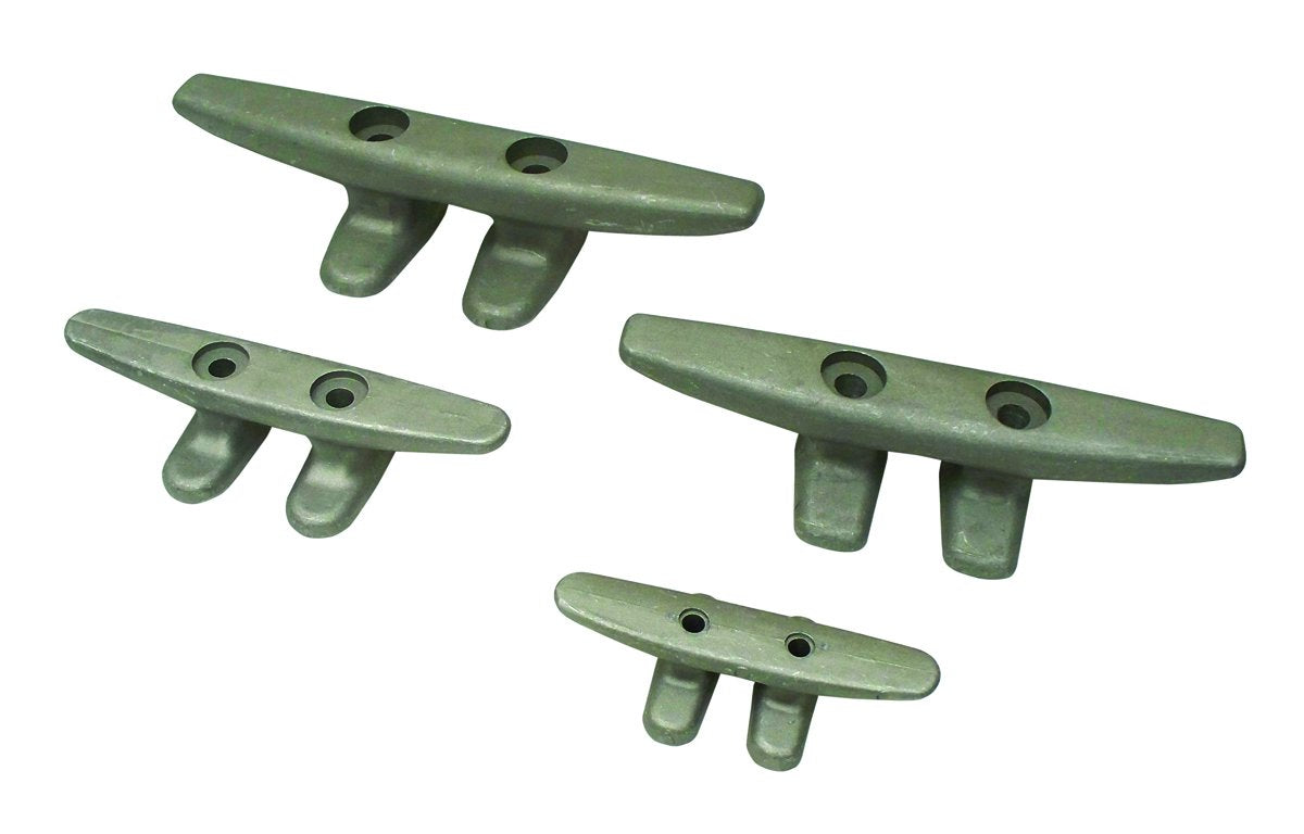 Dock Edge Aluminum + Open Base Dock Cleat, 6-Inch