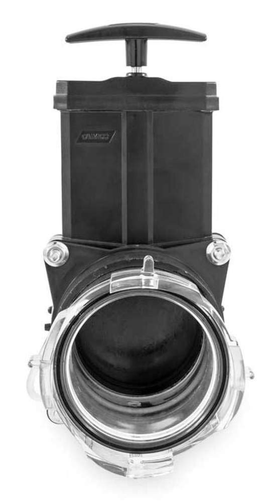 Ready-to-Use Camco 39051 Gate Valve with Built-in Clear Adapter, Black