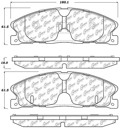 Brake Pad StopTech 105.16110, Ceramic