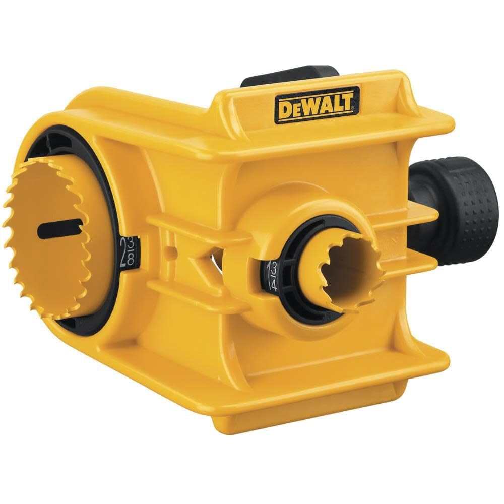 DEWALT Installation Kit Door Lock, C-Clamp Design, For Metal or Wood Doors, 2 Adjustable Bushings, Easy Installation (D180004)