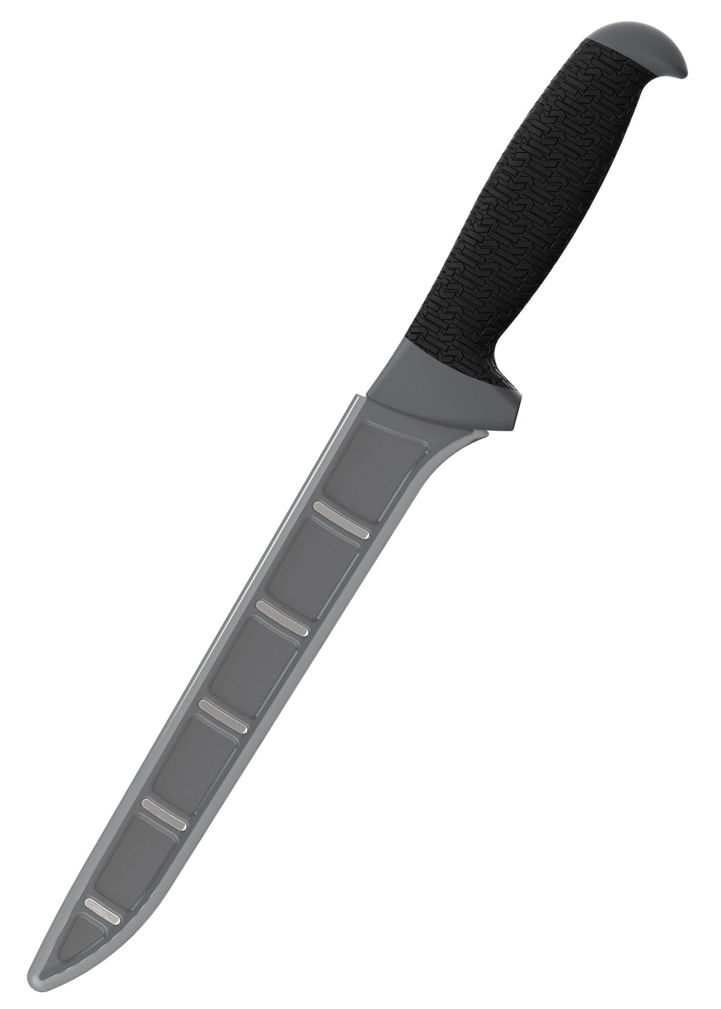 Kershaw 7.5 Inch Narrow Fillet Knife, Black, Fixed Stainless Steel Blade, Trailing Point Blade Tip, Includes Blade Protector, Fishing Fillet Knife for Small Salt and Fresh Water Fish