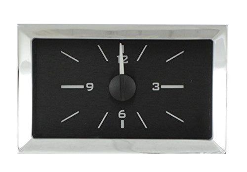 57 Chevy Dakota Digital Analog Clock Gauge for VHX gauges only Black Alloy Blue Backlighting VLC-57C-K-B