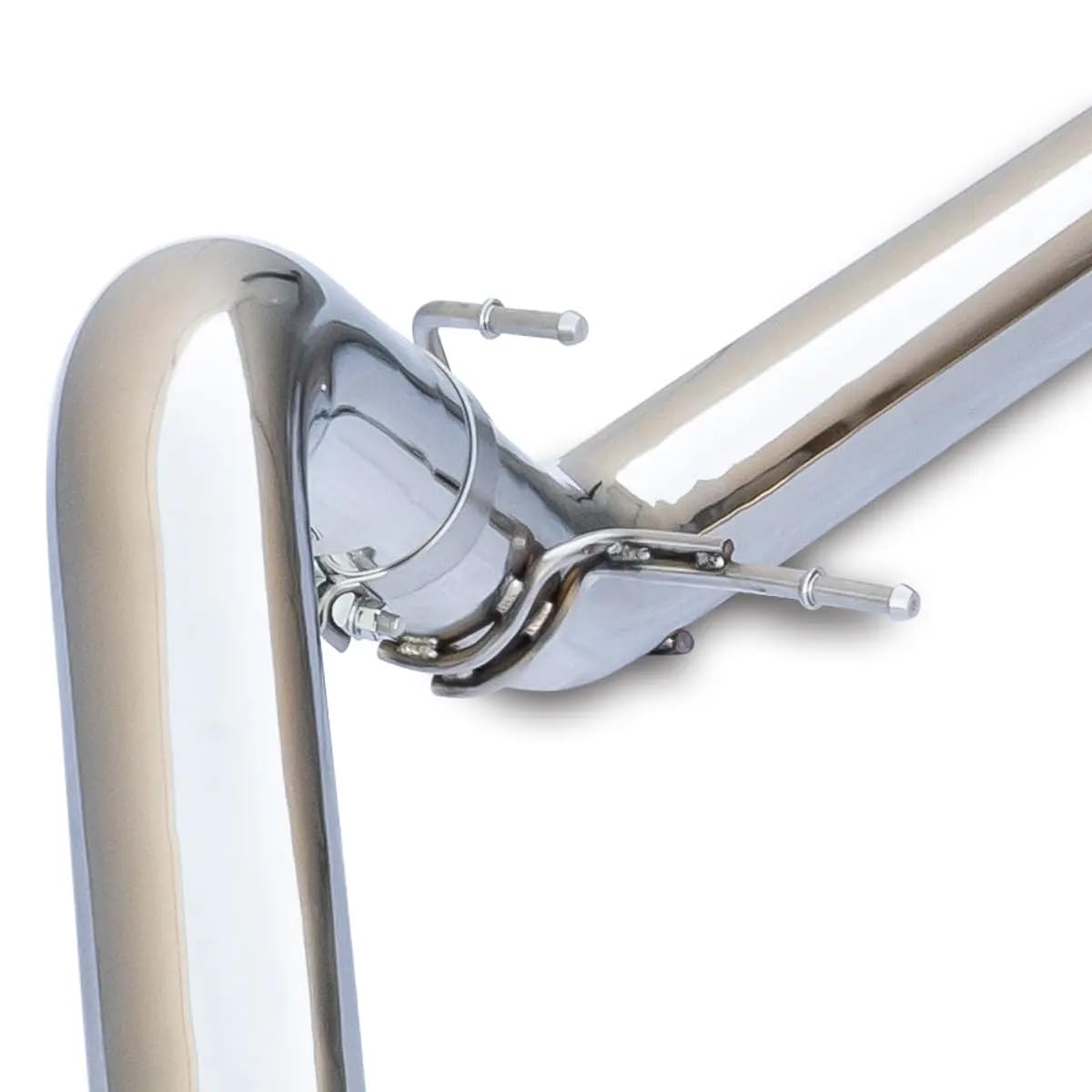 304 Stainless Steel Cat-Back Performance Exhaust Kit 2020-2022 GM 3.0L Duramax - Single Exit Raw Tubes Polished Tips