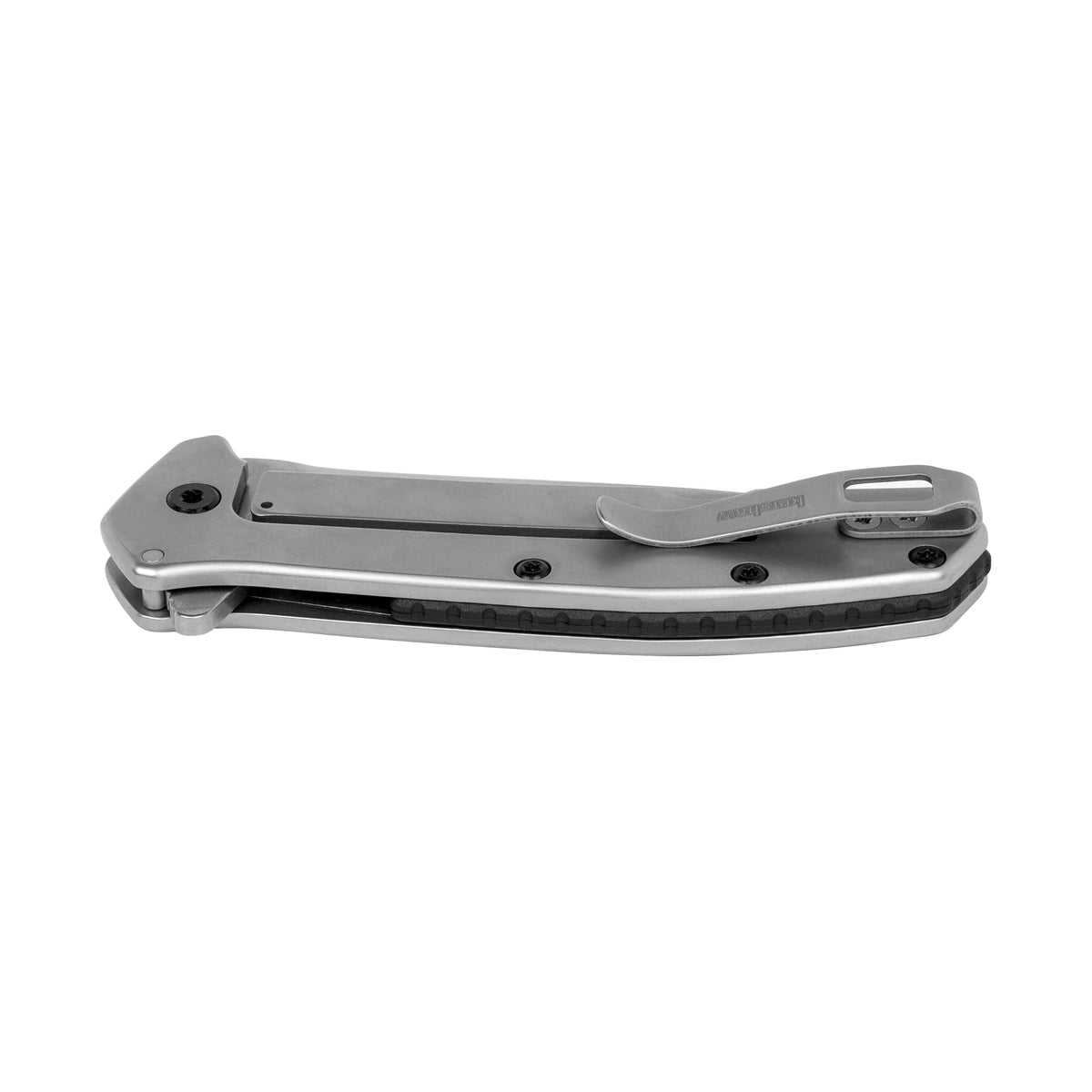 Kershaw Pocket Knife Outcome, 2.8 inch Stainless Steel Blade, Stonewashed Finish, Pocketclip,BLACK