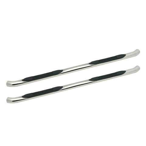 Westin E-Series 23-2750 3 Round Nerf Bars fits 2005-2021 Frontier Crew Cab Polished Pair