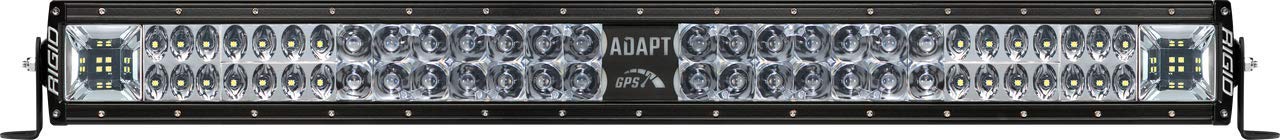 270413 Rigid Adapt E-Series Led Light Bar 30 Inch - Has Built in GPS Guided Adapt Mode Lighting or All On 3 Optic Zones - Scene, Driving, Spot Beams.